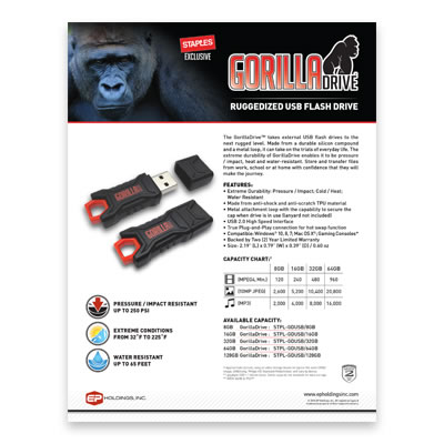 GorillaDrive Staples : Brochure
